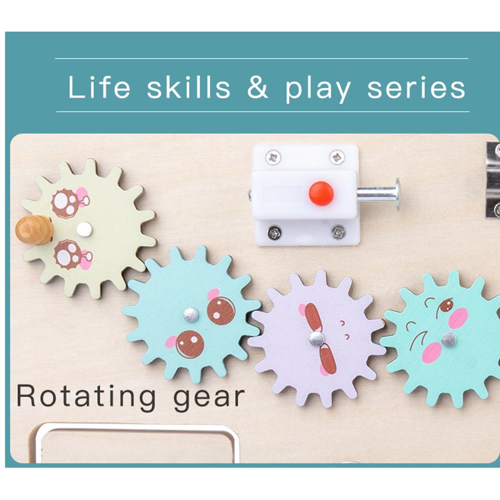 Montessori Wooden Busy Board Toddler - Toddler Activity Board Wooden Travel Toys