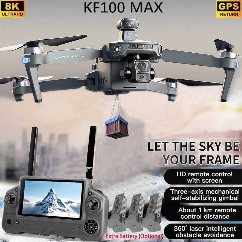 KF100 MAX GPS Drone 4K Camera  - огляд і ціна Fpv Brushless Rc Drone 4K