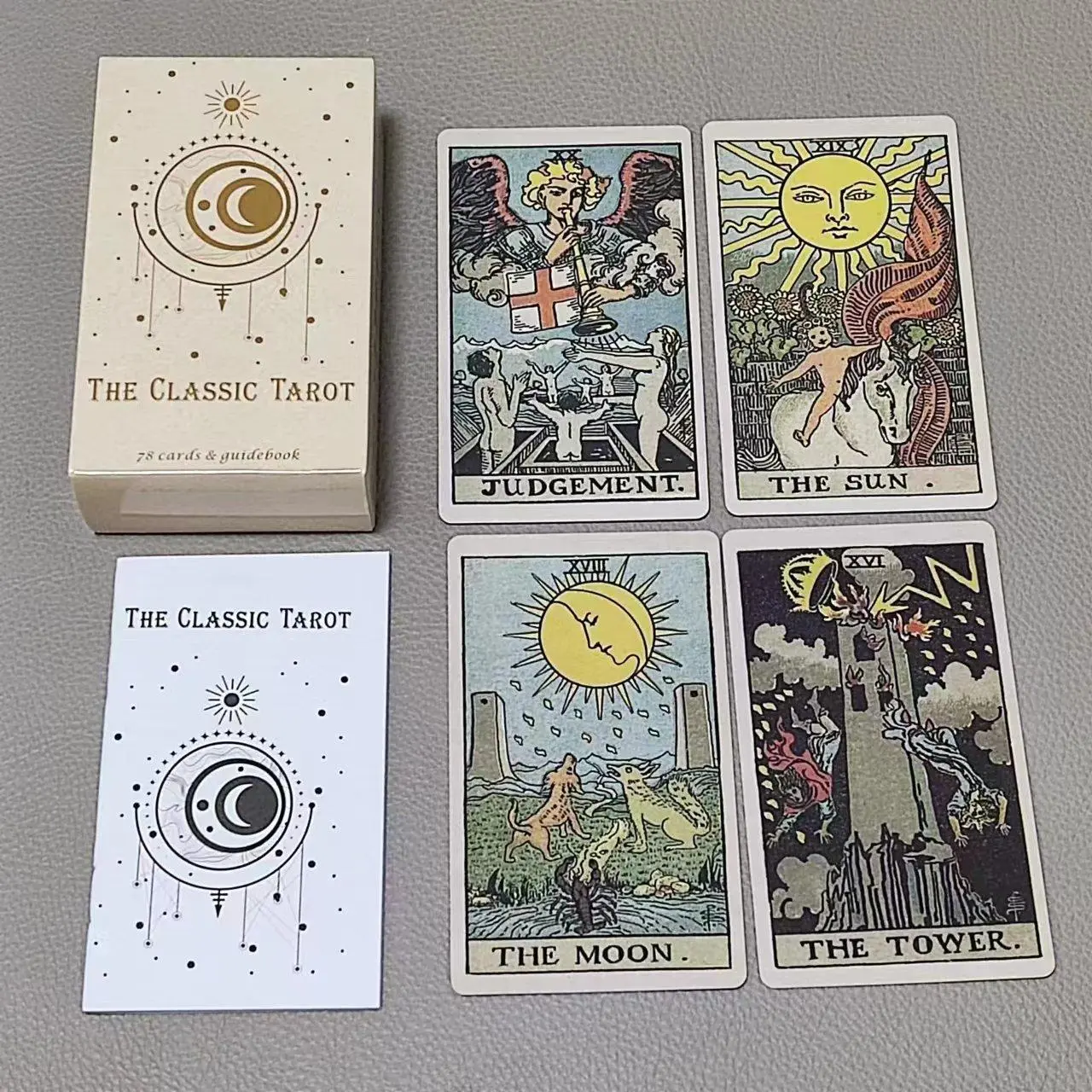 10.3*6cm The Classic Tarot 78  - огляд і ціна Tarot Cards Deck With Guidebook