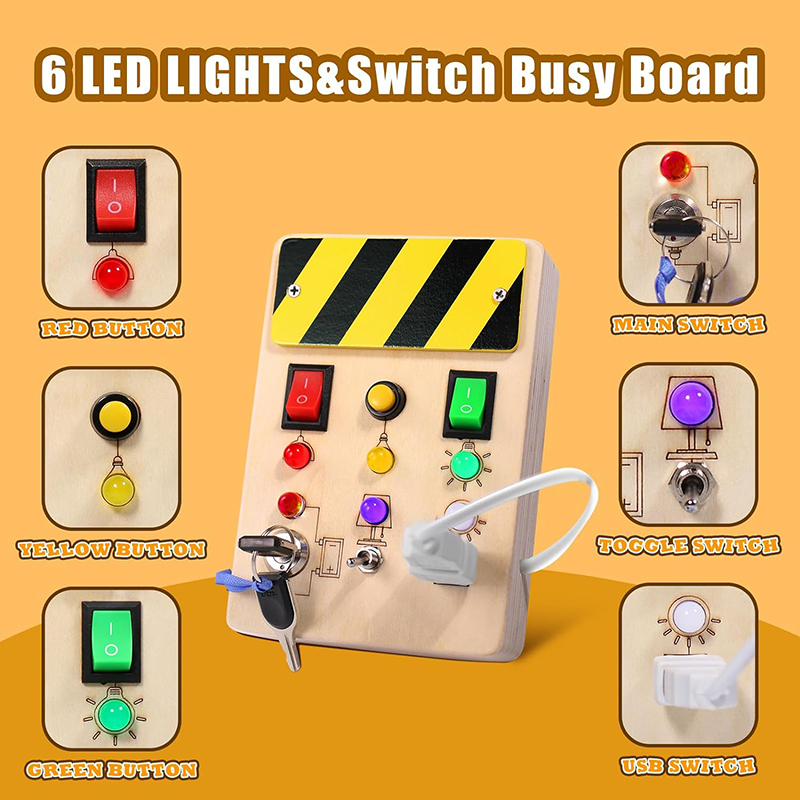 Montessori Busy Board Baby Sen - огляд і ціна Montessori Wooden Busy Board Toddler