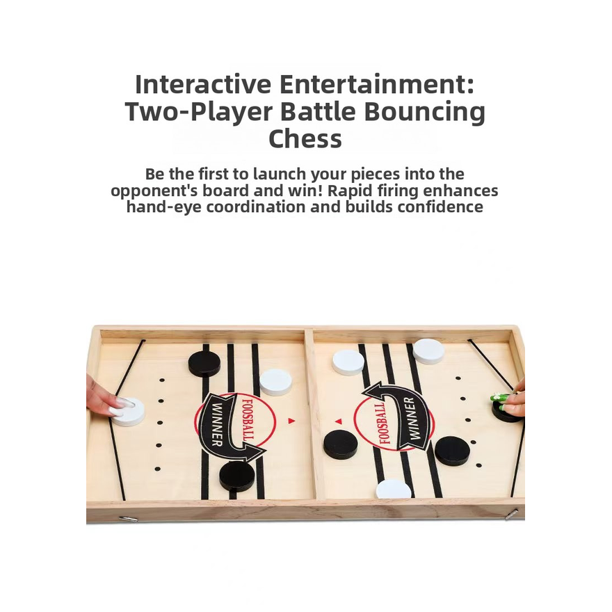Wooden Sling Puck Game Double  - огляд і ціна Board Games